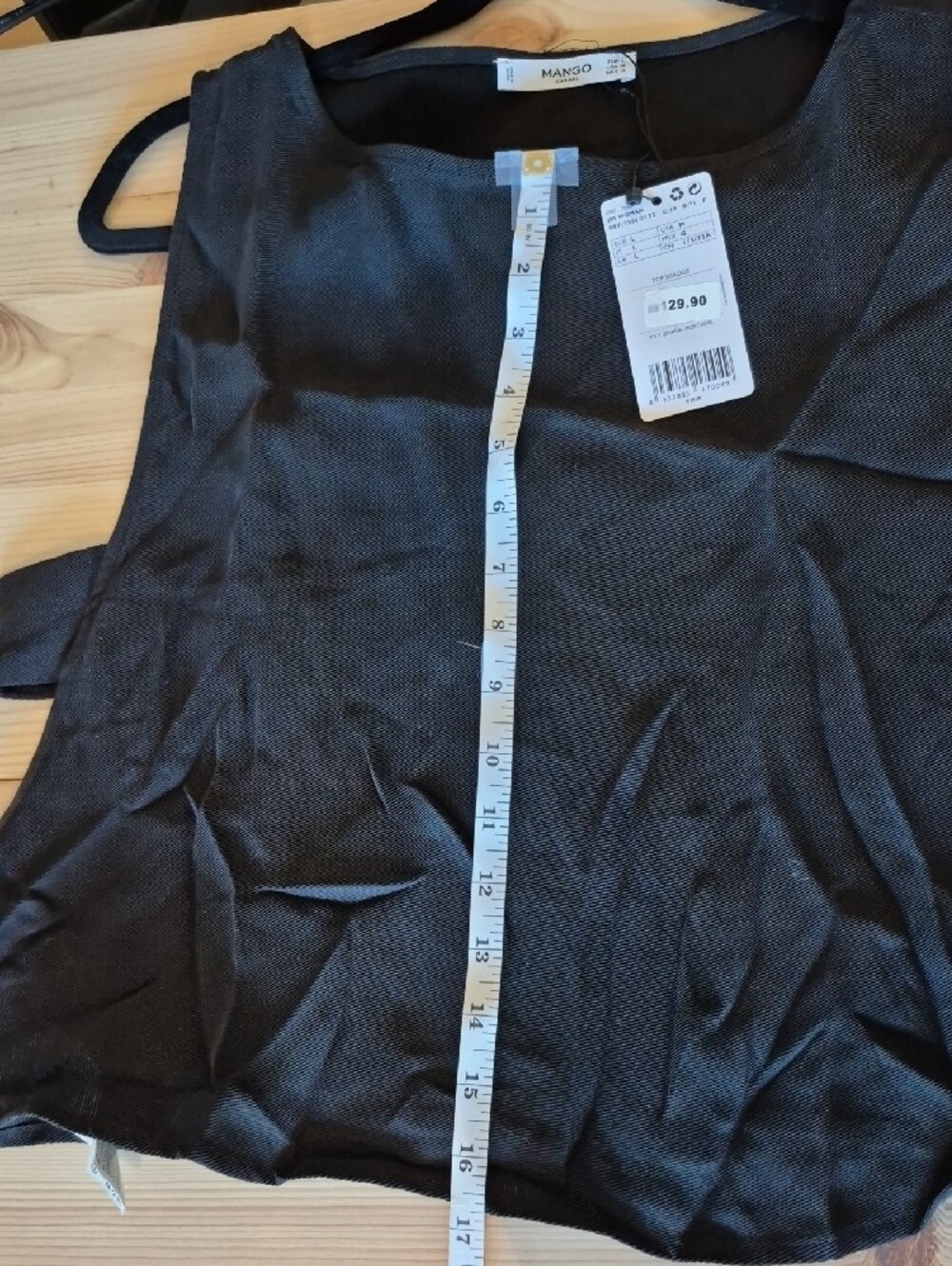 Mango Black Ribbed Tank Top - Picture 7 of 8